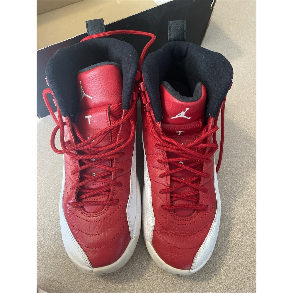 Nike Air Jordan 12 Retro BG Gym Red White 153265-600 Size 6 Y